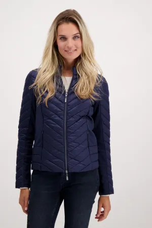 Monari Quilted Jacket With Neoprene Insert M806697