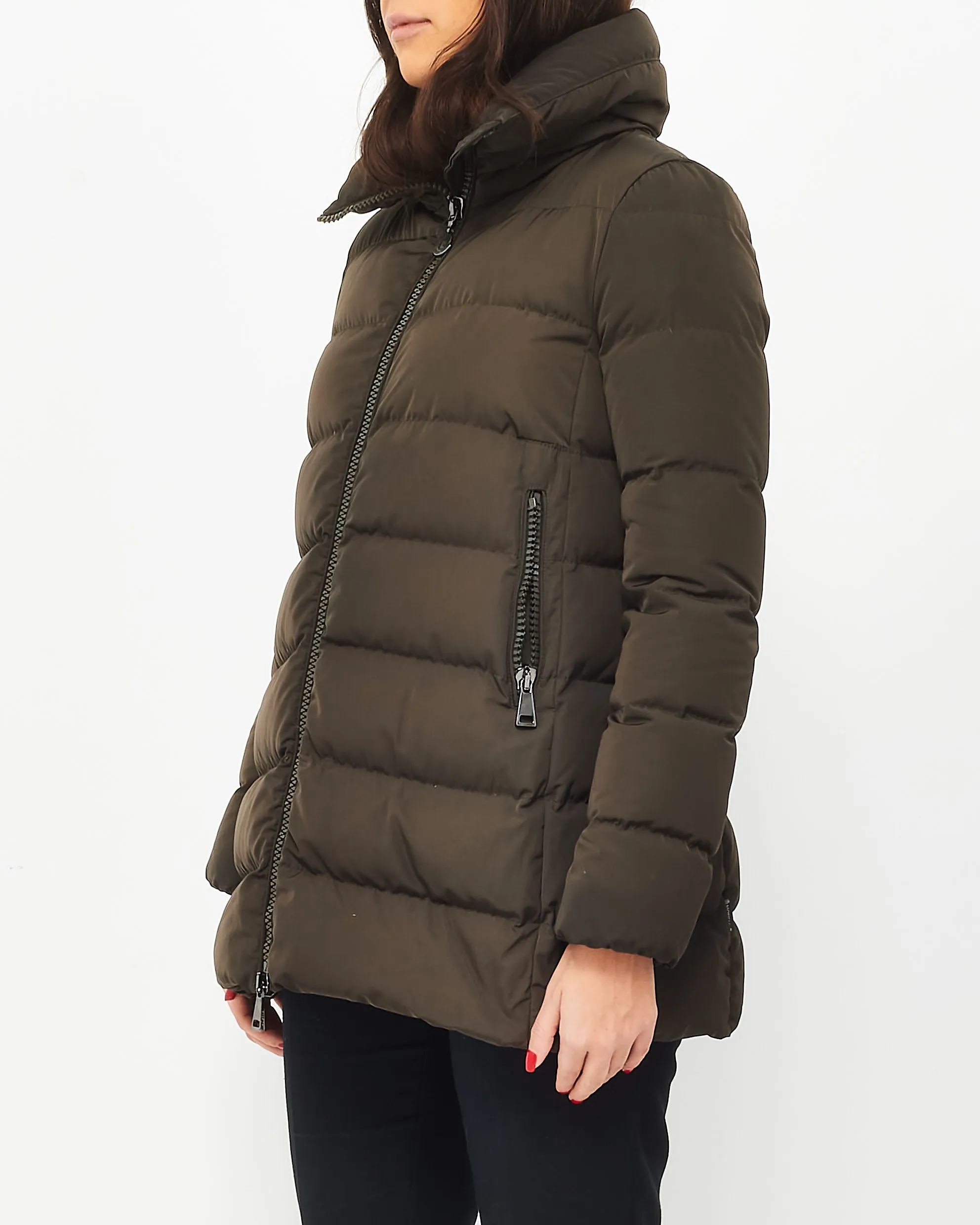 Moncler Army Green Puffer Jacket - 0