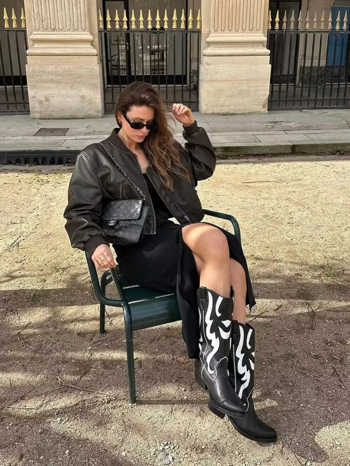 Moreno Leather Bomber Jacket - Stylish Faux Leather with Vintage Appeal