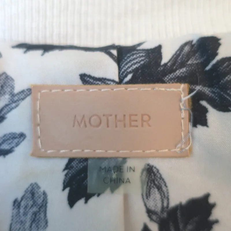 MOTHER The Letterman Faux Fur Bomber Jacket Blush Size Extra Small