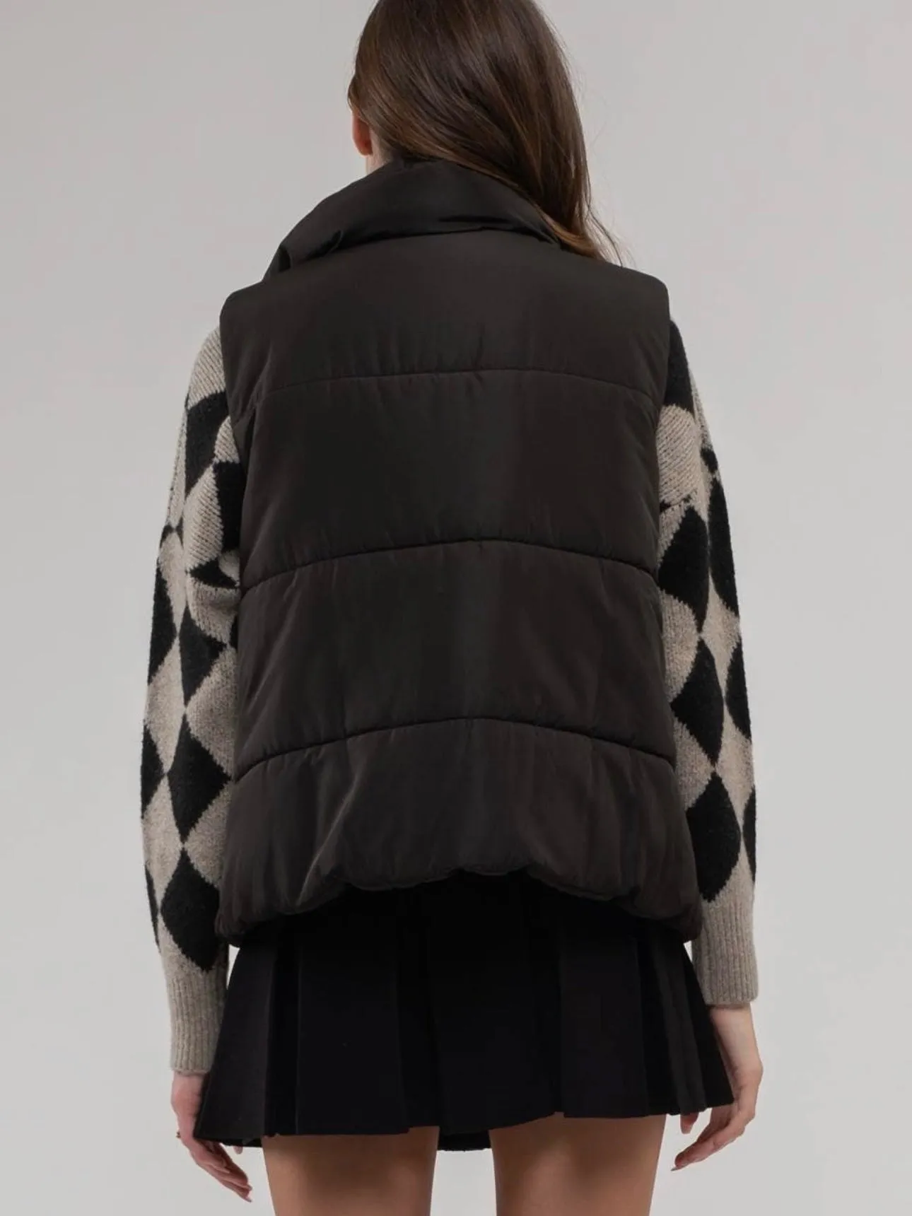 Must Have Puffer Vest: Black