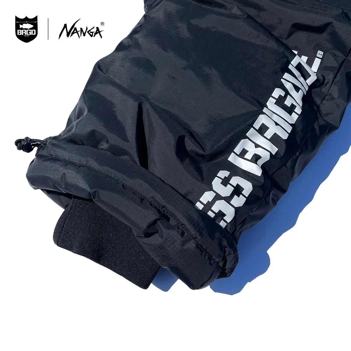 NANGA × BASS BRIGADE AURORADOWN BIB- BLACK