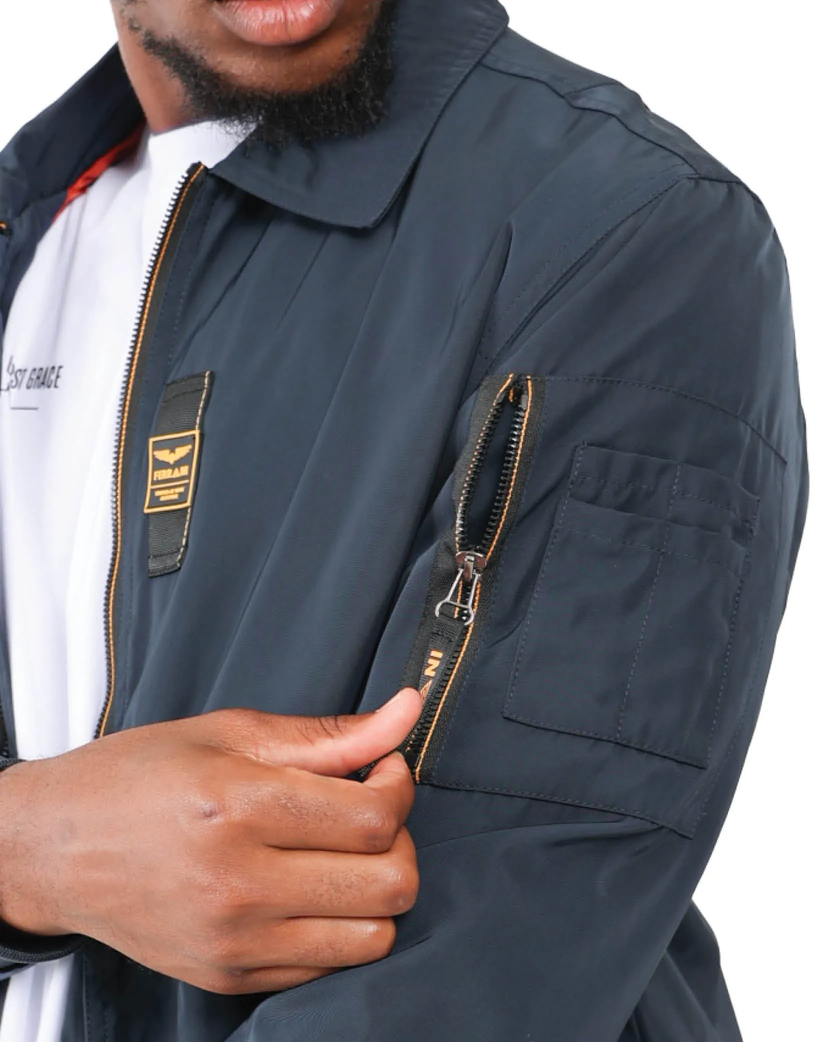 Navy Lightweight Bomber Jacket