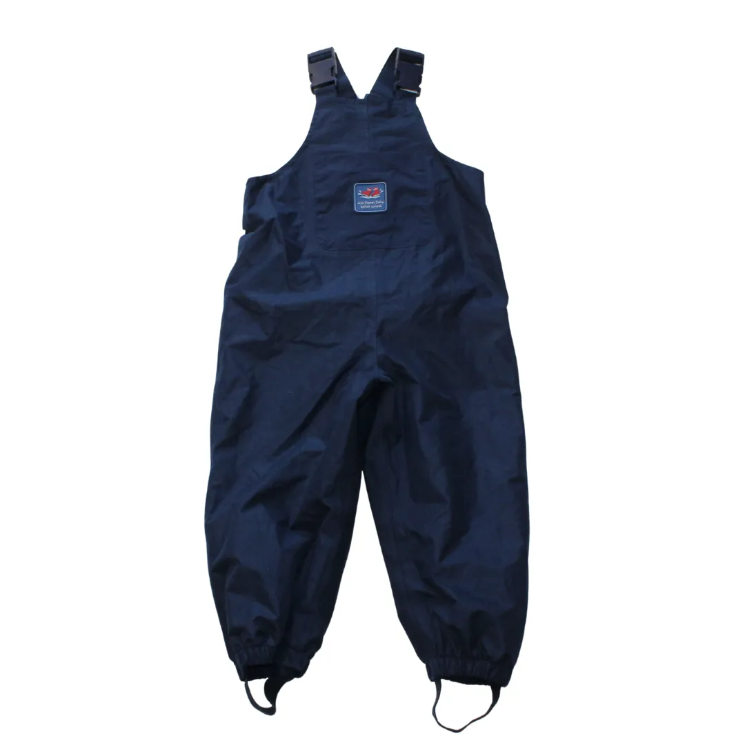 Navy Pack Away Waterproof Dungarees