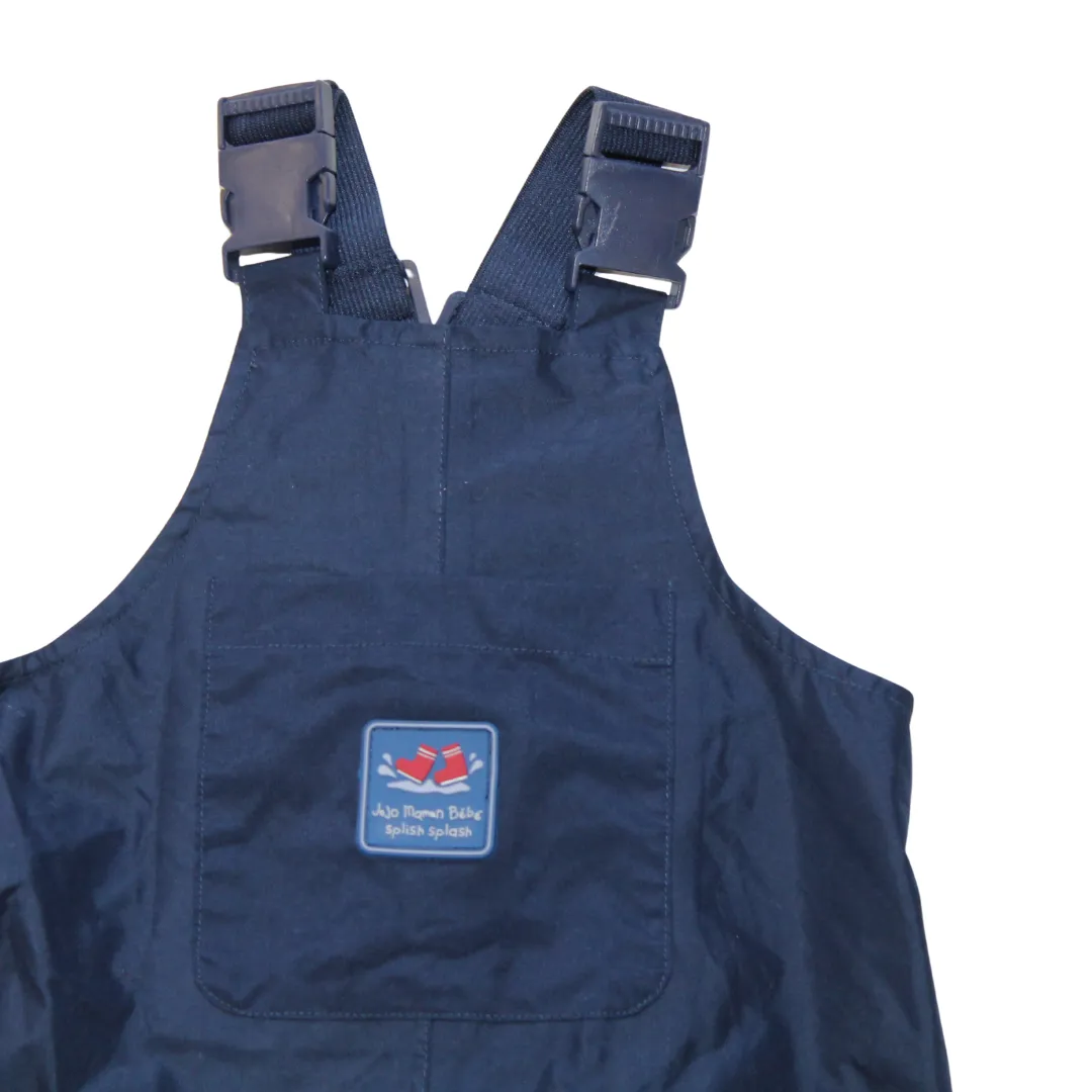 Navy Pack Away Waterproof Dungarees