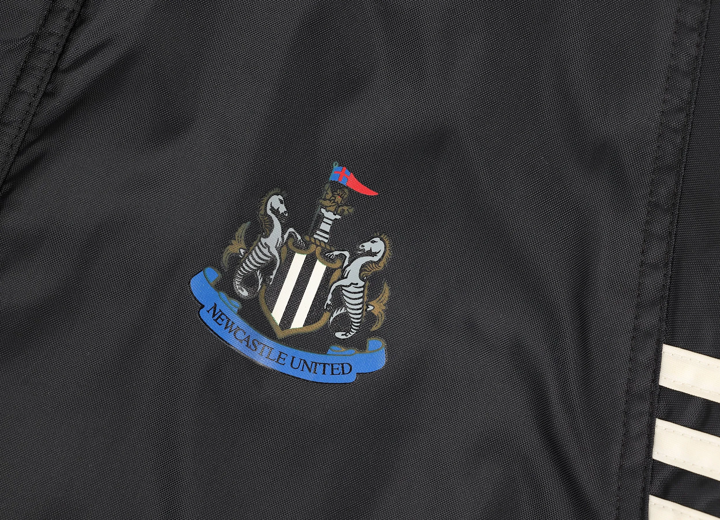 Newcastle United Adidas 2004 Coaches Jacket Coat - Black - XL