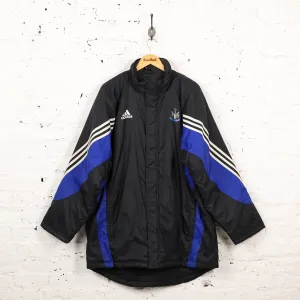 Newcastle United Adidas 2004 Coaches Jacket Coat - Black - XL