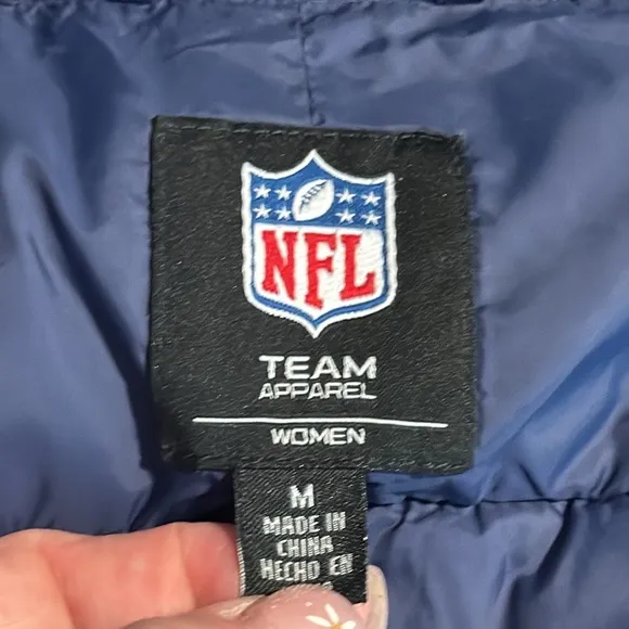 NFL TEAM APPAREL™️ 'SEATTLE SEAHAWKS' Size M Packable Lightweight Puffer Jacket