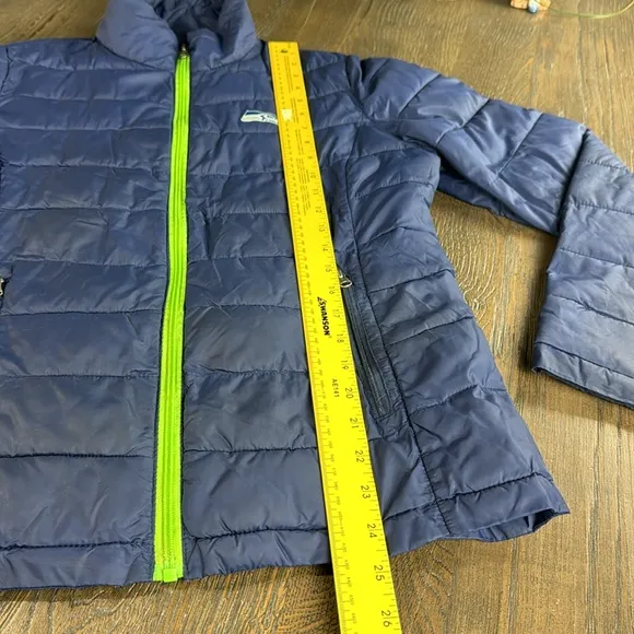 NFL TEAM APPAREL™️ 'SEATTLE SEAHAWKS' Size M Packable Lightweight Puffer Jacket