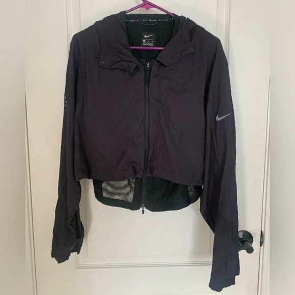 Nike Women’s Packable Running Jacket - Dark Purple/Black - 2 in 1 Jacket Vest XL