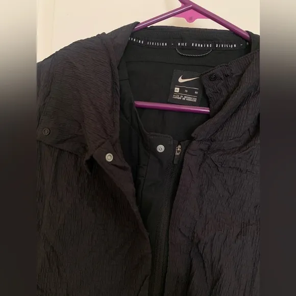 Nike Women’s Packable Running Jacket - Dark Purple/Black - 2 in 1 Jacket Vest XL