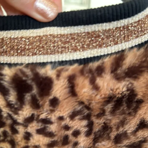 NWOT Bailey 44 Eliza Leopard Print Faux Bomber Jacket Size Small 4-6