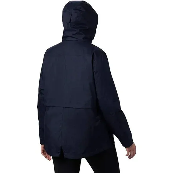 NWT! Columbia Womens Size 3X Dark Nocturnal Navy Mount Erie Interchange Jacket Sz 3X Retail $270 