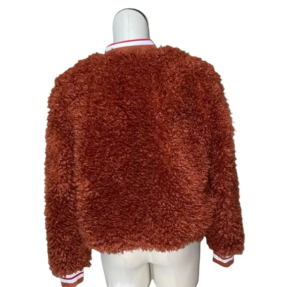 NWT Jessica Simpson Kataleya Long-Sleeve Faux-Fur Cozy Bomber Jacket