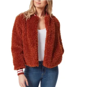 NWT Jessica Simpson Kataleya Long-Sleeve Faux-Fur Cozy Bomber Jacket