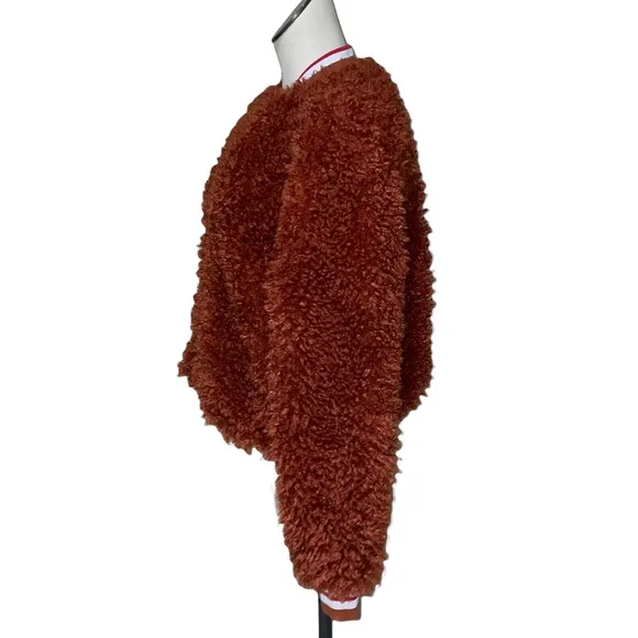 NWT Jessica Simpson Kataleya Long-Sleeve Faux-Fur Cozy Bomber Jacket