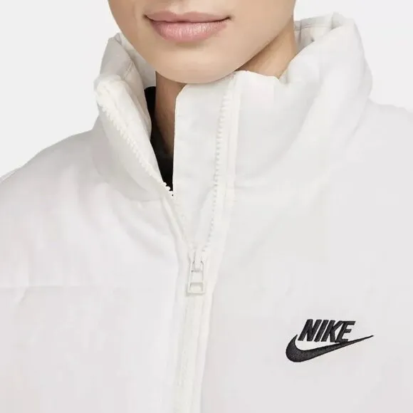 NWT New Nike Sportswear Classic Puffer Womens Therma-FIT Vest Large Loose Gilet