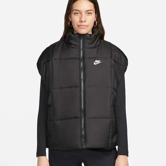 NWT New Nike Sportswear Classic Puffer Womens Therma-FIT Vest Large Loose Gilet