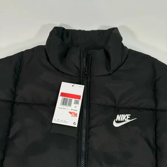 NWT New Nike Sportswear Classic Puffer Womens Therma-FIT Vest Large Loose Gilet