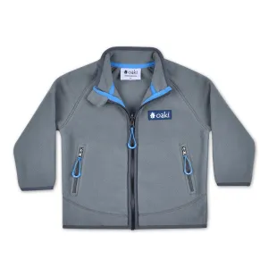 Oakiwear Kids Fleece Jacket 200 Series Polartec®, CharcoalBlue Warm Mid Layer