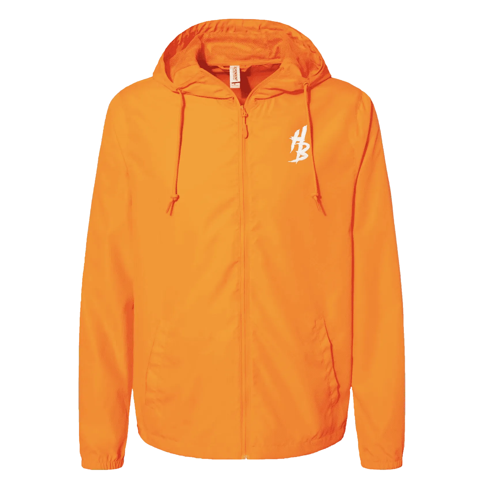 Orange Lightweight Windbreaker