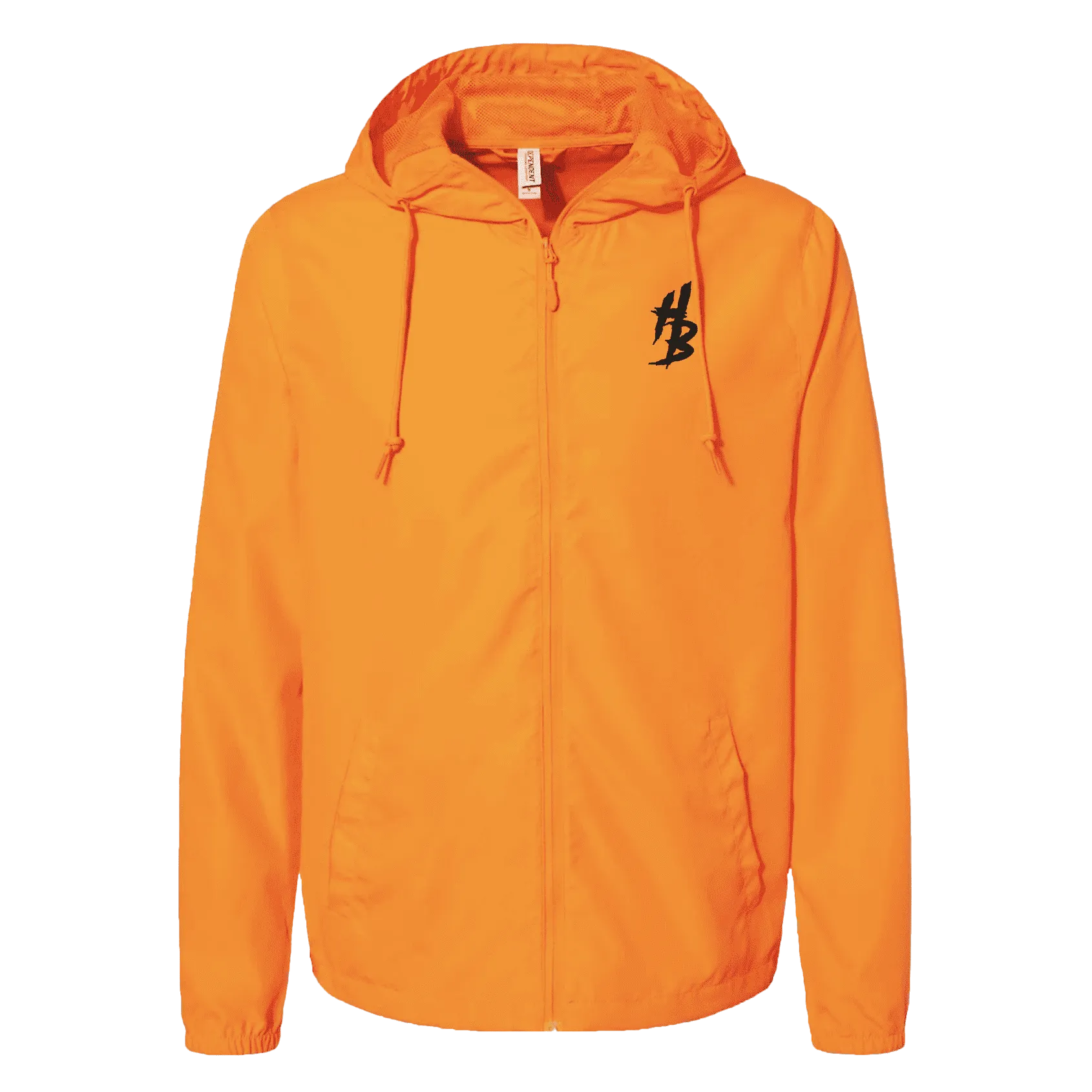 Orange Lightweight Windbreaker