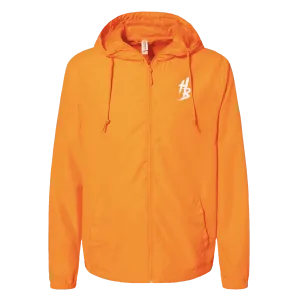Orange Lightweight Windbreaker