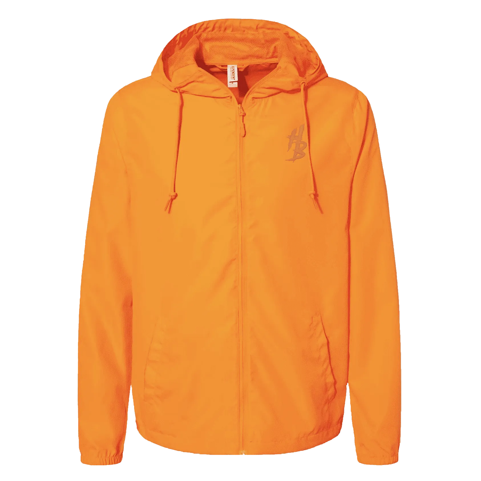 Orange Lightweight Windbreaker