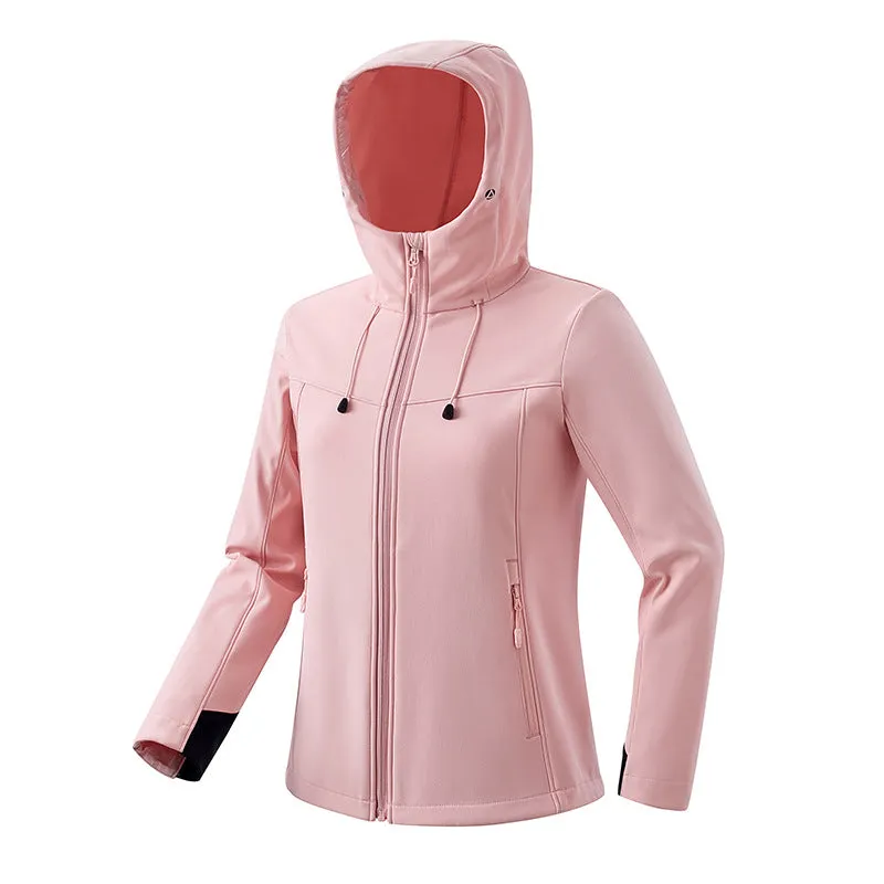 Outdoor softshell for men and women jacket spring and autumn windproof waterproof  coat thick warm jacket