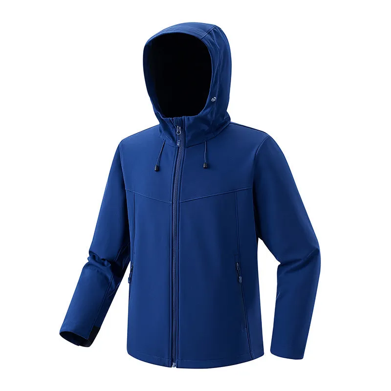 Outdoor softshell for men and women jacket spring and autumn windproof waterproof  coat thick warm jacket