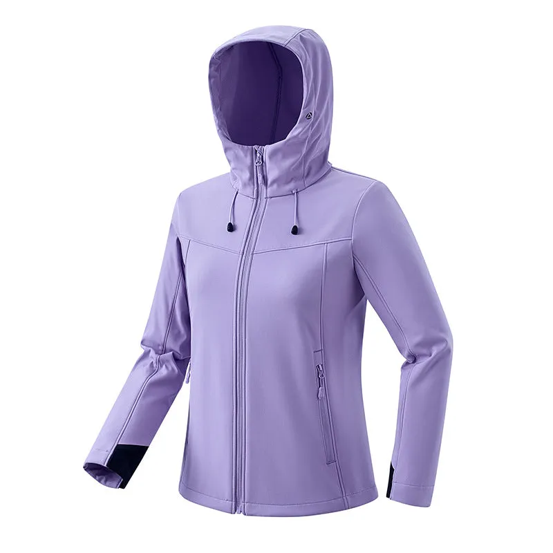Outdoor softshell for men and women jacket spring and autumn windproof waterproof  coat thick warm jacket