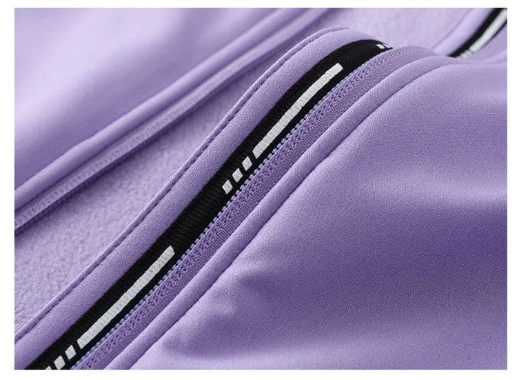 Outdoor softshell for men and women jacket spring and autumn windproof waterproof  coat thick warm jacket