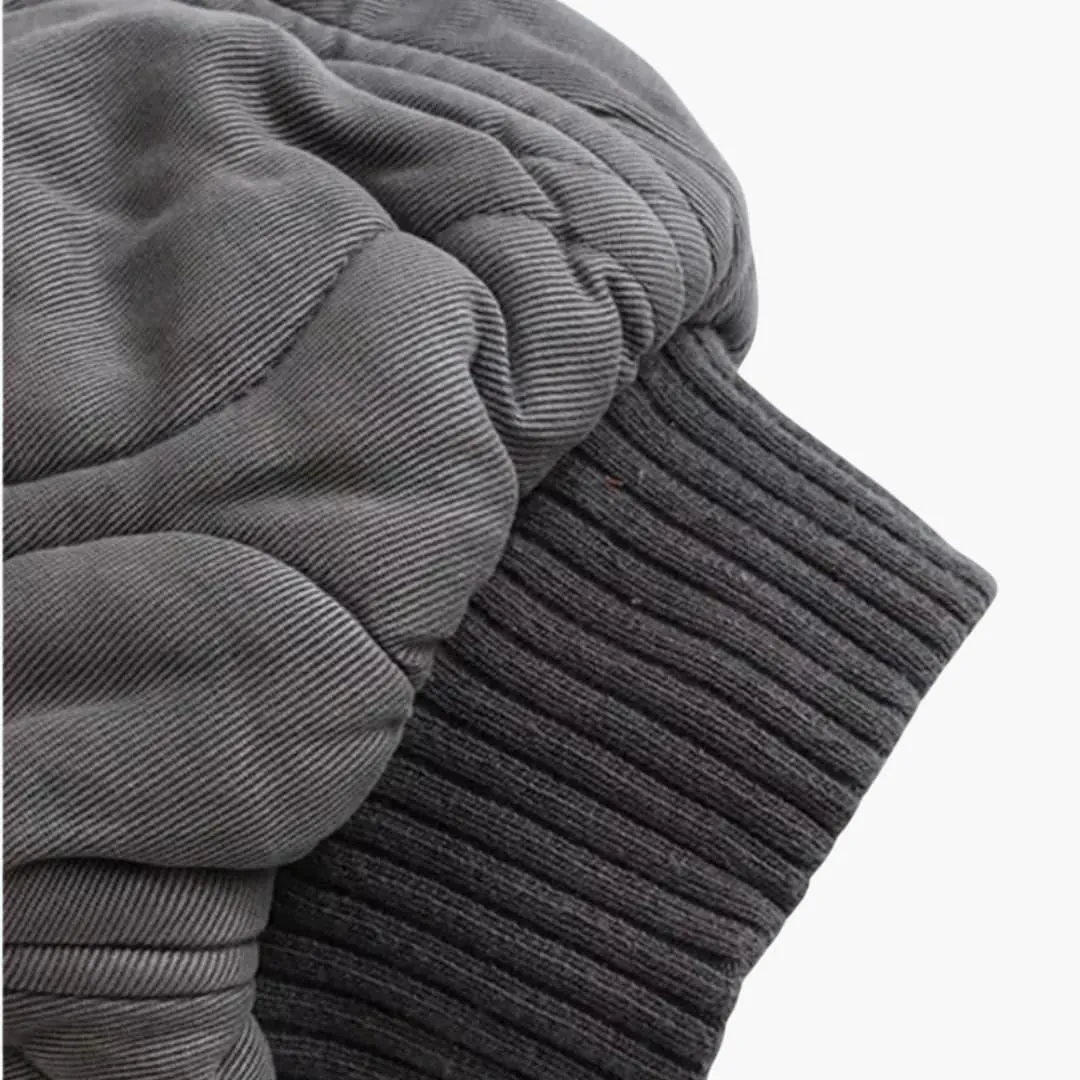 Oversized Quilted Bomber Jacket for Women
