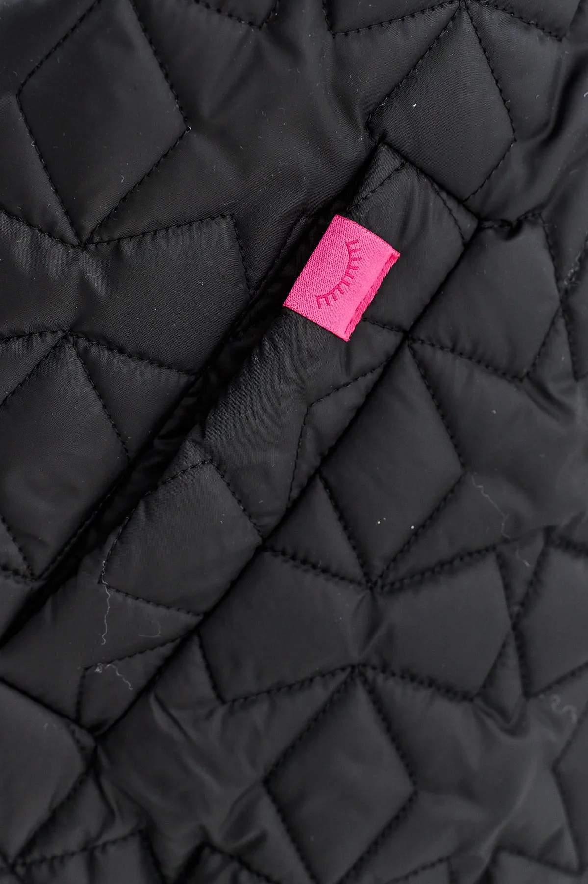 Own the Universe quilted bomber