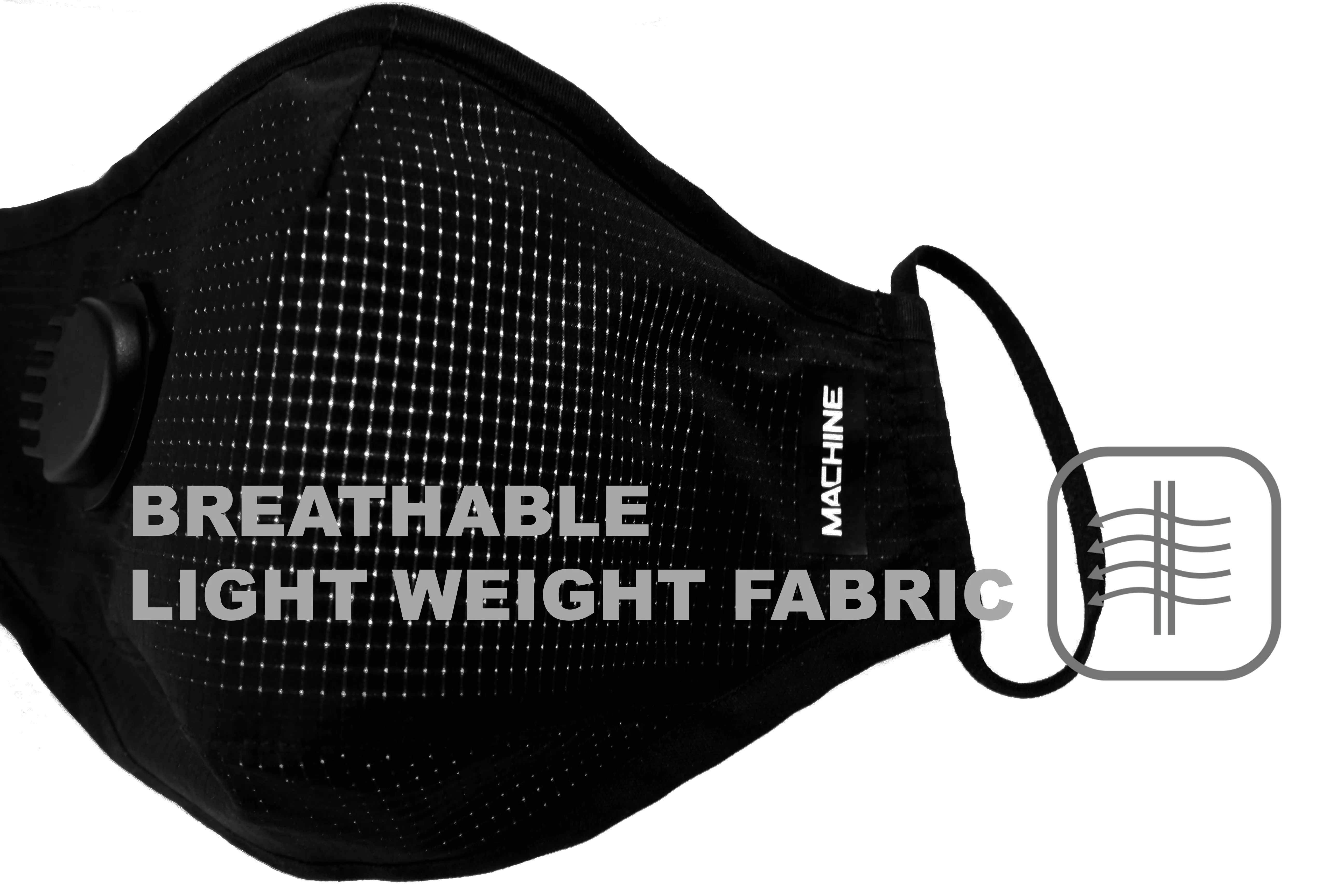Ozone Park Face M - Black w. adjustable stopper