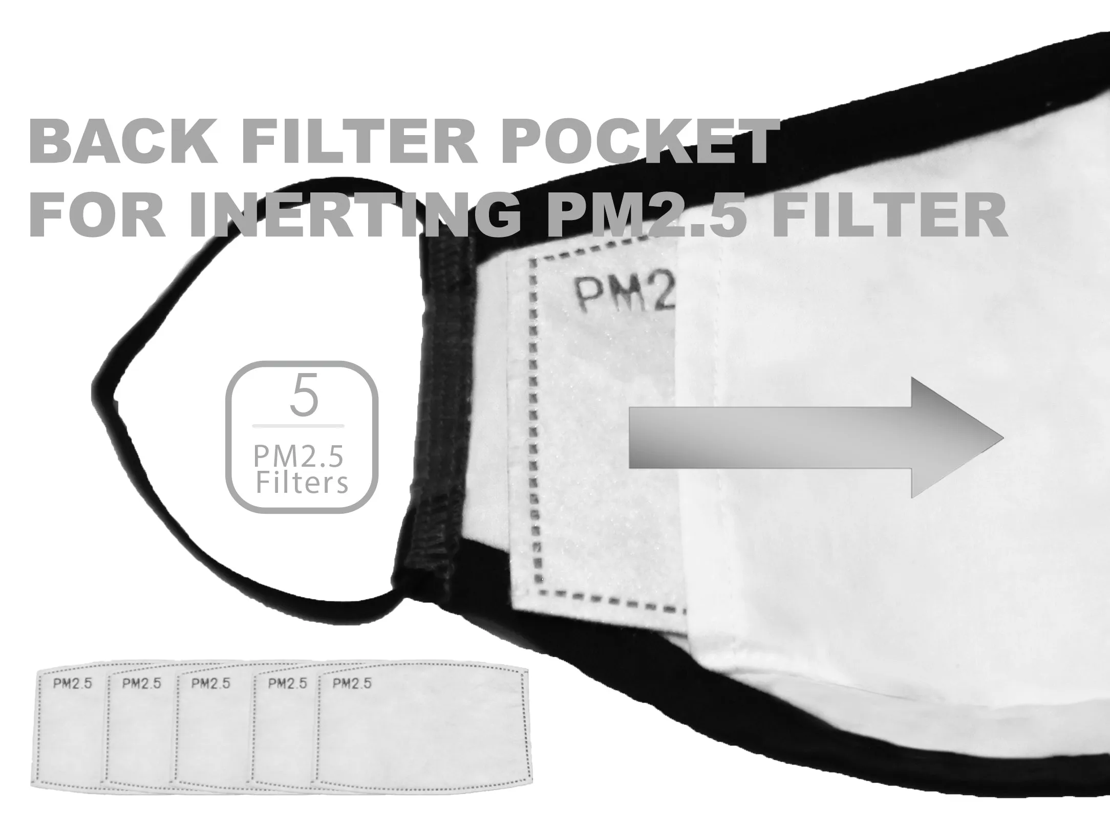 Ozone Park Face M - Black w. adjustable stopper