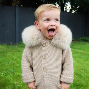 Pangasa Sand Faux Fur Jacket