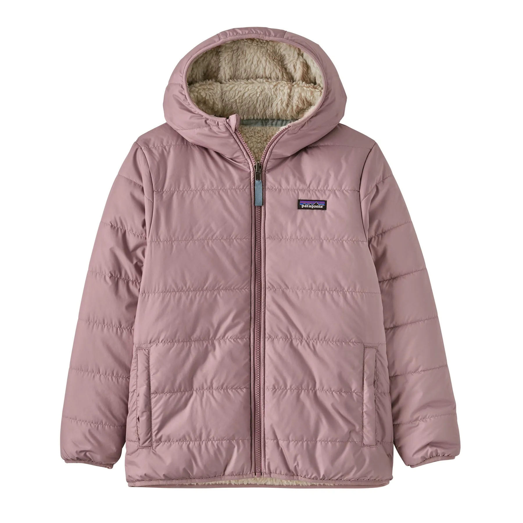 Patagonia Kids' Reversible Ready Freddy Hoody Stormy Mauve