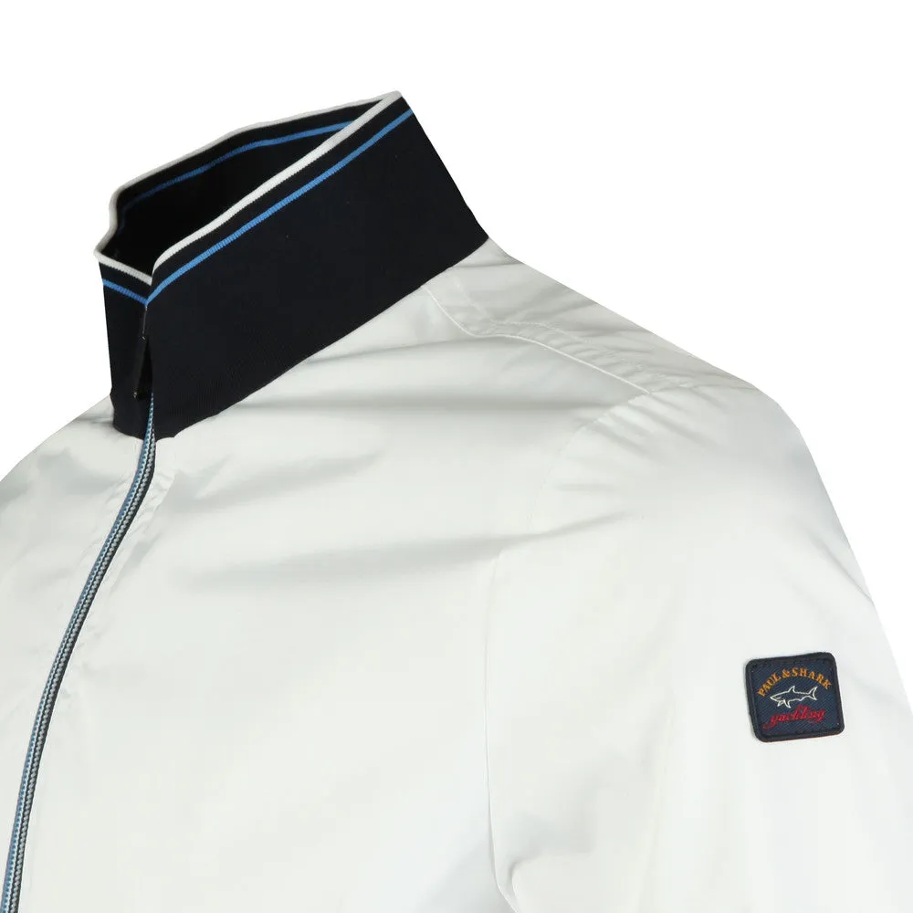 Paul & Shark Boy's White Light Weight Bomber Jacket