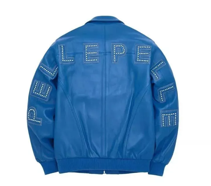 Pelle Pelle Blue Bomber leather Jacket