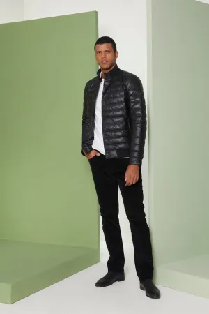 Perona   I   Mens-Outerwear-Down Fill Leather Jackets-Kian Pwa-Fv21-3041-Black   AS8227