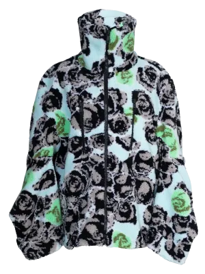 Pixel Roses Fleece Jacket