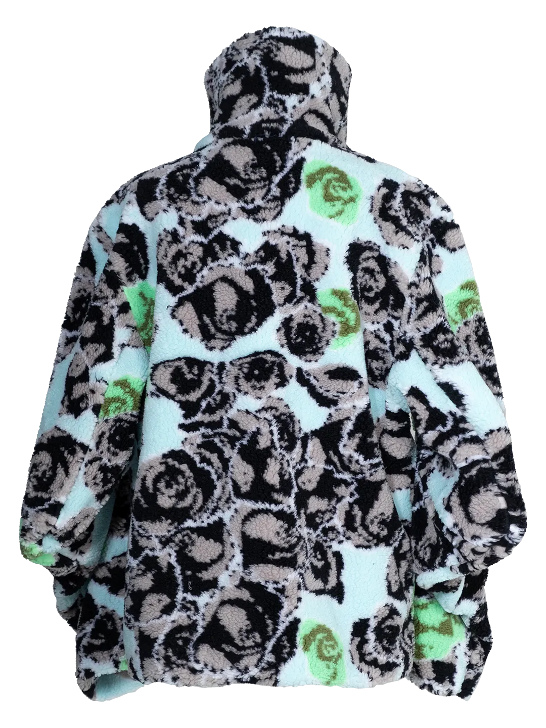 Pixel Roses Fleece Jacket