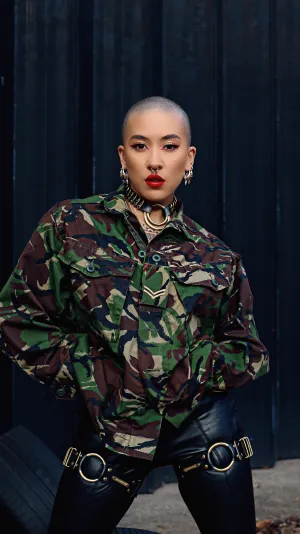 Plain Green Camo Jacket