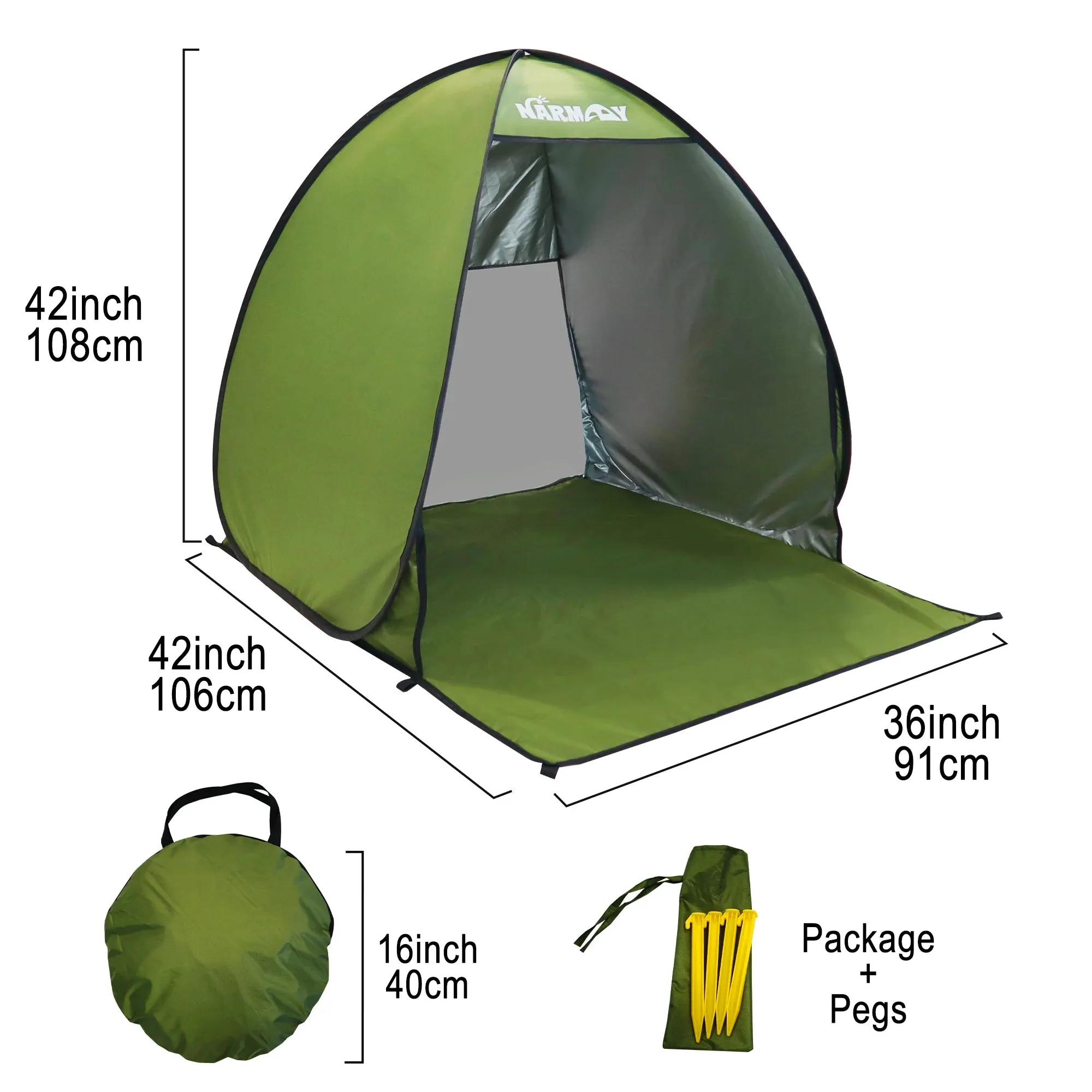 Pop-Up Dog Beach Tent UV-Resistant Sun Shelter