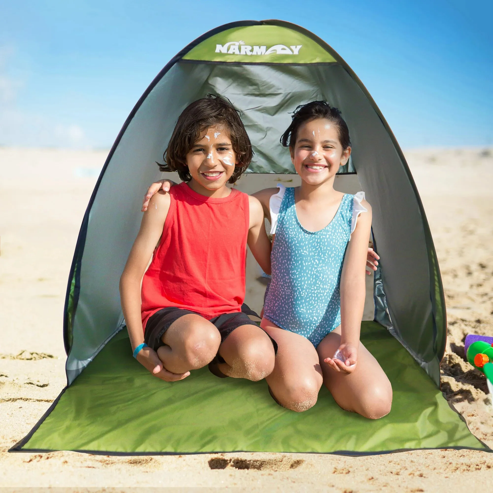 Pop-Up Dog Beach Tent UV-Resistant Sun Shelter