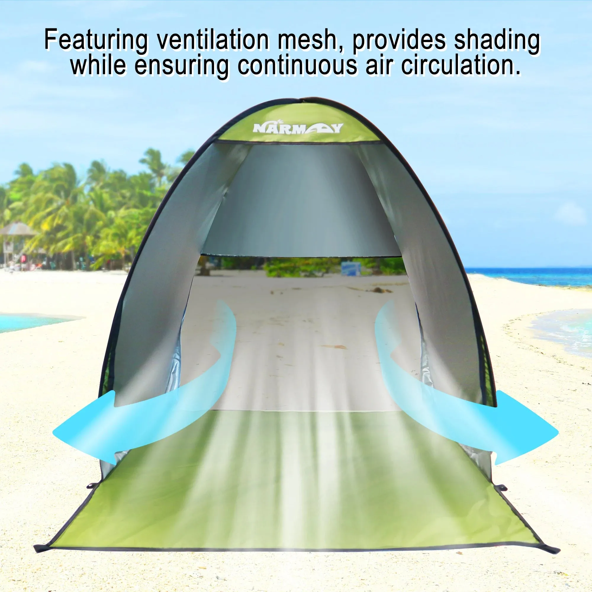 Pop-Up Dog Beach Tent UV-Resistant Sun Shelter