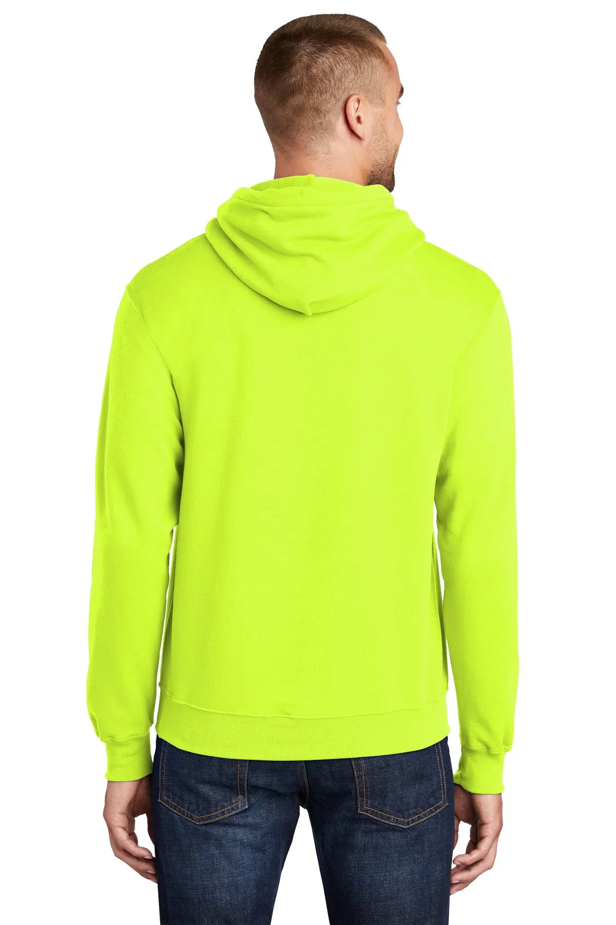 Port & Company Core Fleece Pullover Hooded Sweatshirt. PC78H S. Green