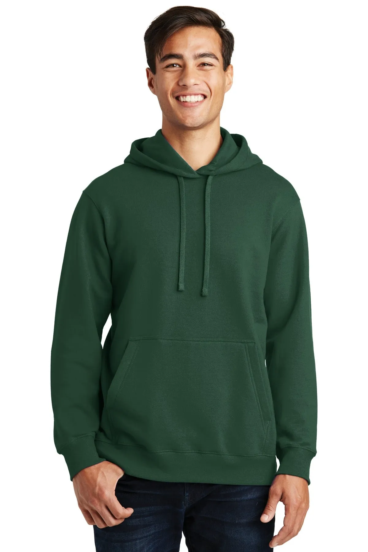 Port & Company Fan Favorite Fleece Pullover Hooded Sweatshirt. PC850H Forest Green