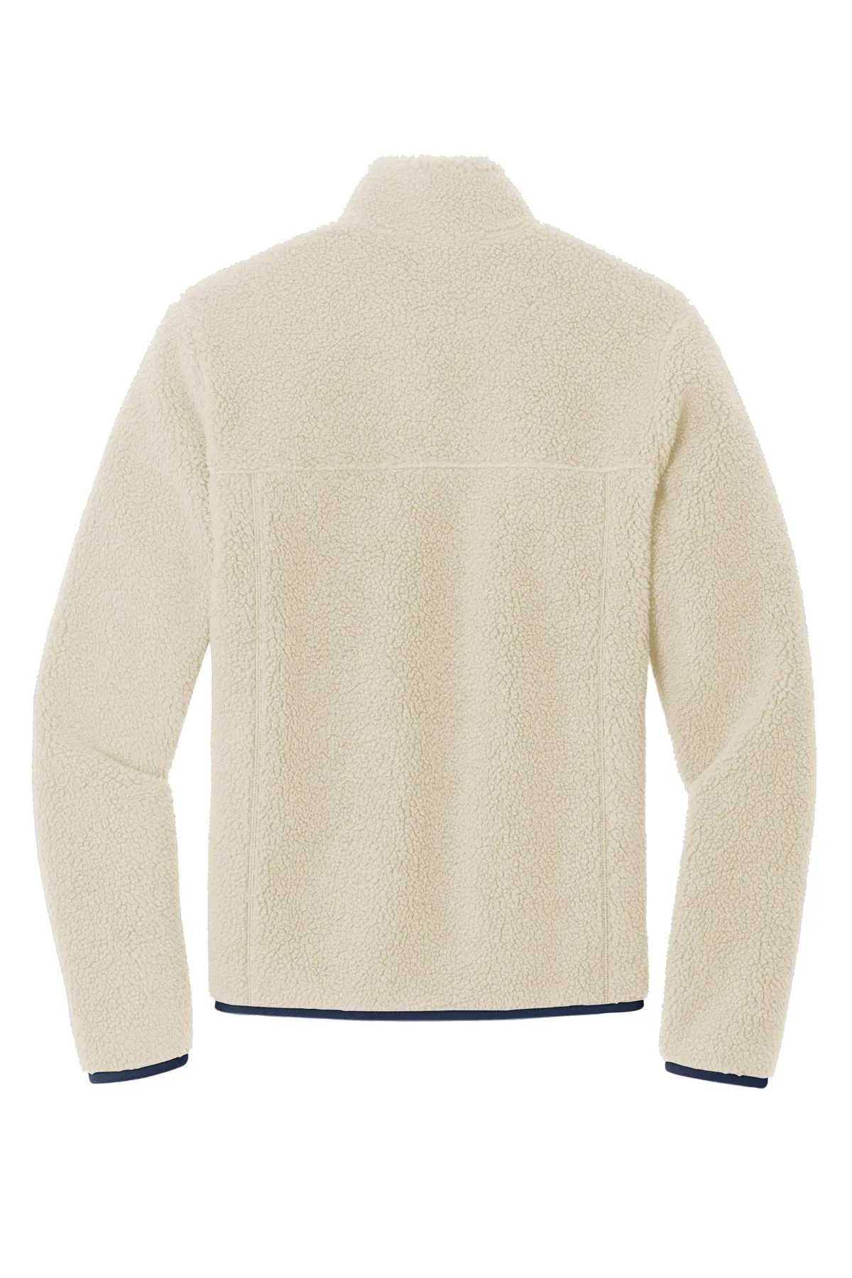 Port Authority Camp Fleece Snap Pullover F140 Oat/ Dress Blue Navy